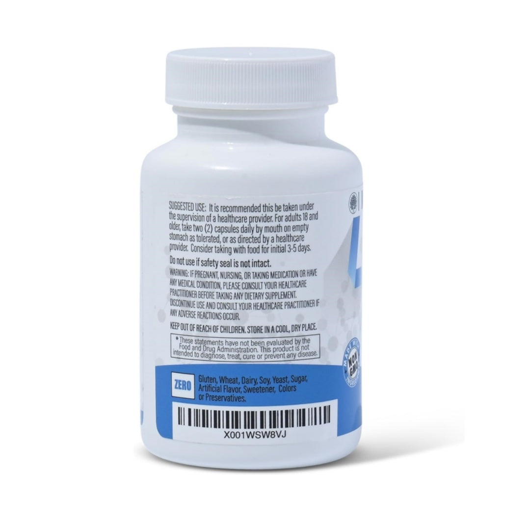 Stabilized R-Alpha Lipoic Capsules ((TRUE)) 600mg per Serving - (60ct Bottles) High Potency (Low Sodium)